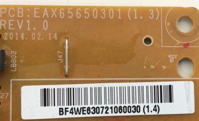 KIT DE TARJETAS PARA TV LG / MAIN EBT62900802 / EAX65576703 / 62289002 / 55SMXM07-0003 / FUENTE EAY63072106 / EAX65650301 / LGP55-14PL2-1T / T-CON 6871L-3680A / 6870C-0471D / 3680D / PANEL LD550DUE (FG)(B6) / MODELO  55LS35A-5BC.AUSKLJM - Imagen 5